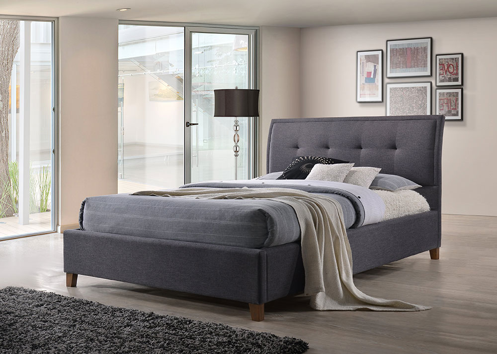 Buy Laver Fabric Bed Frame online from Beds & Beyond
