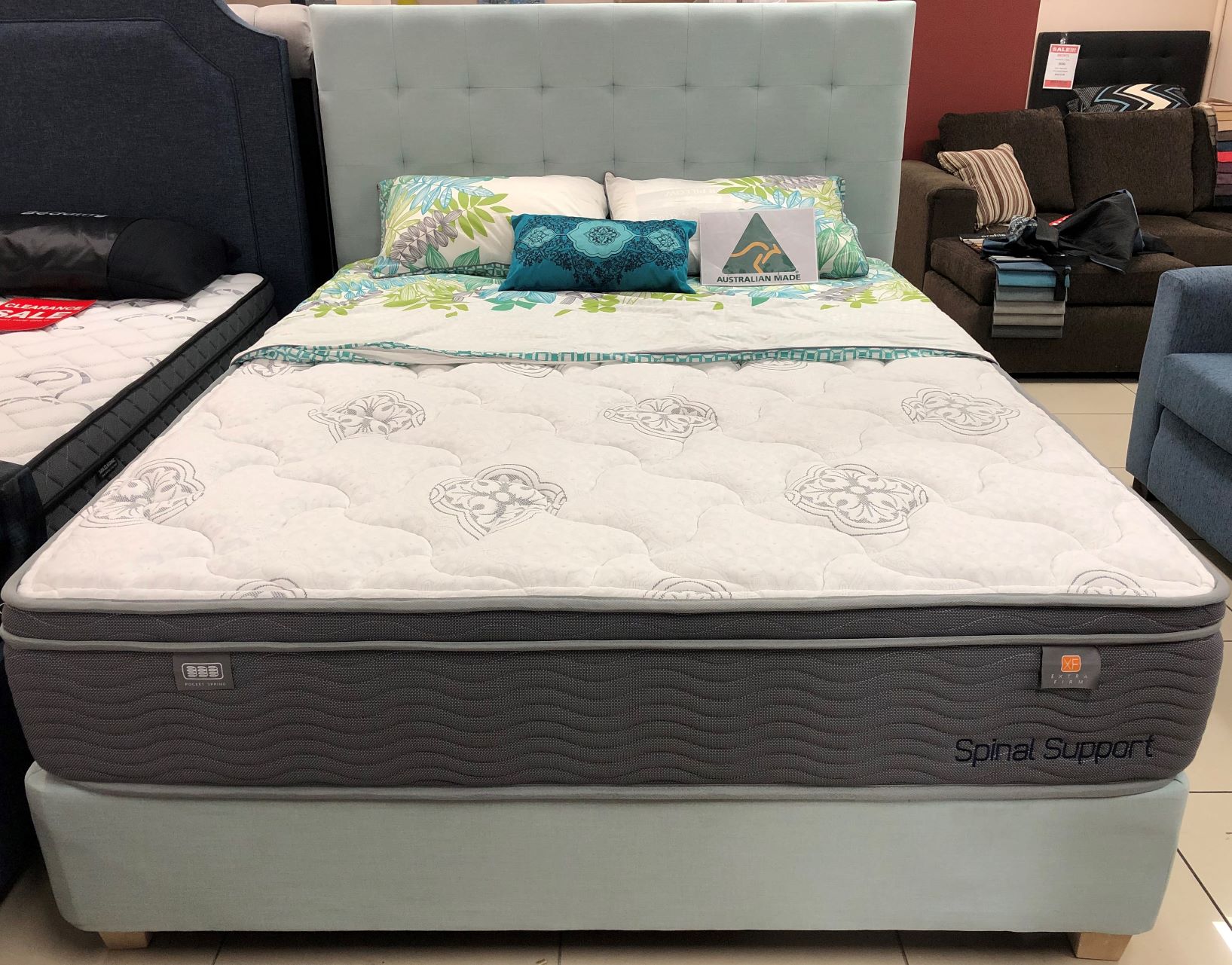 Isabella Bed Base with Bedhead 