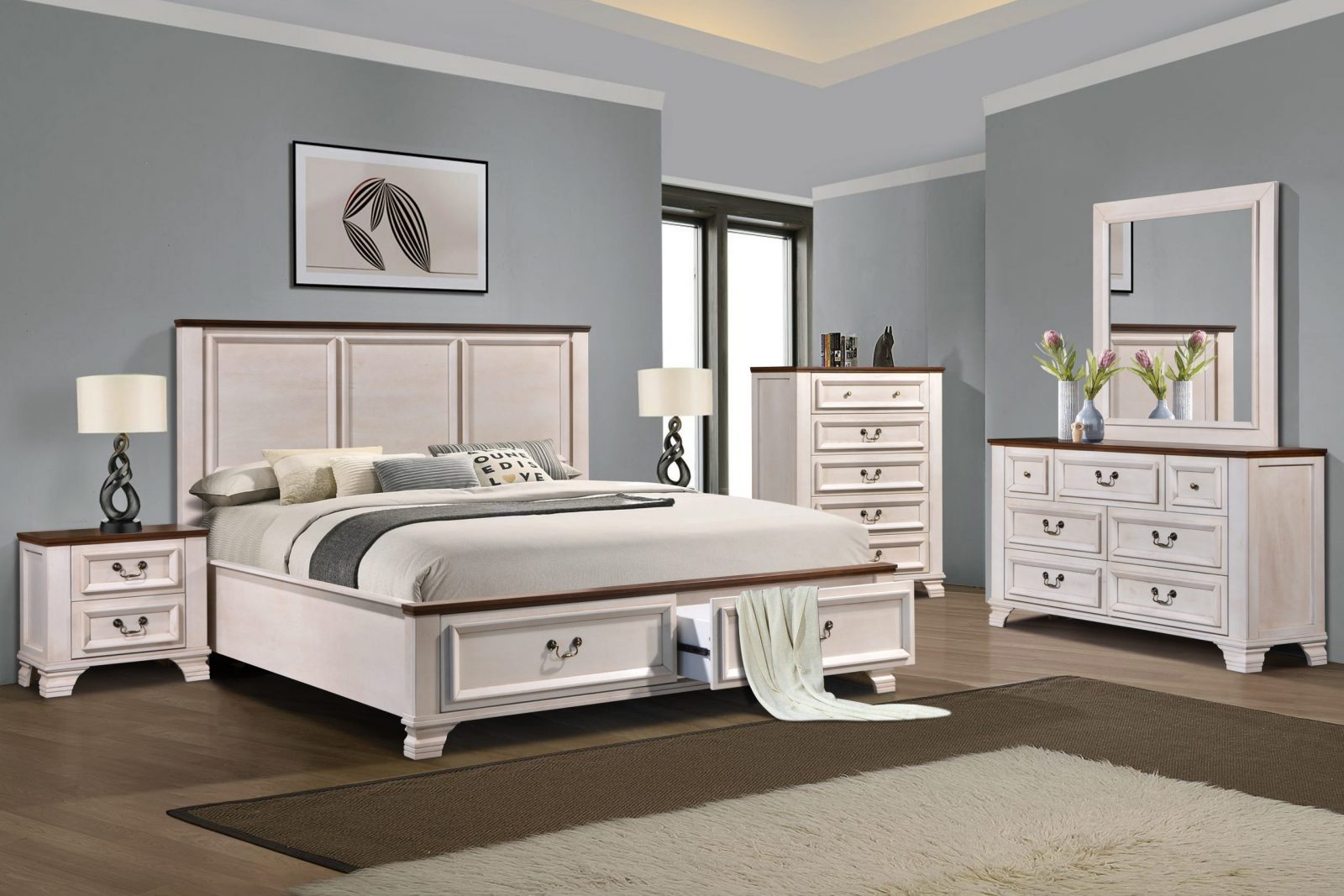 Jennifer 4 Piece Bedroom Suite