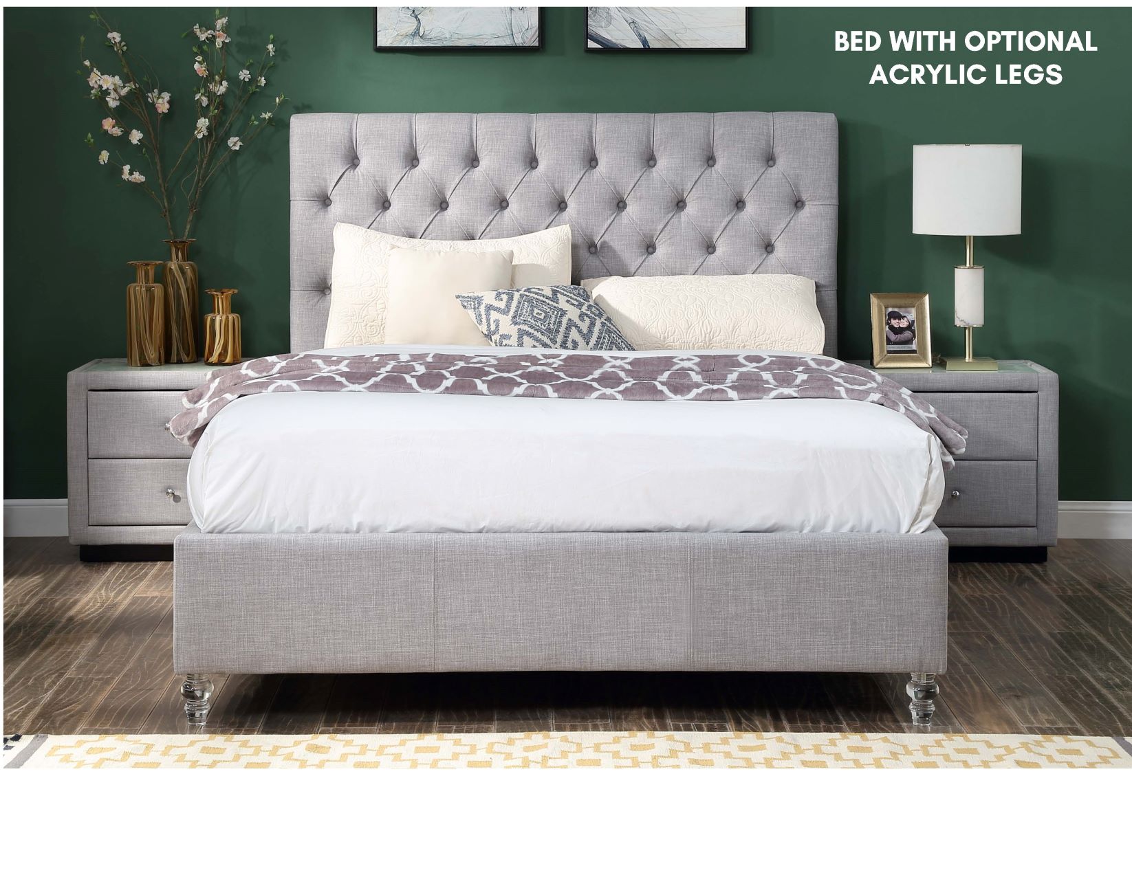 Cameo Fabric Bed Frame